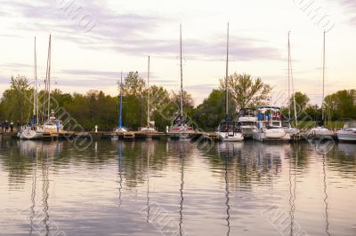 boats on the harbor