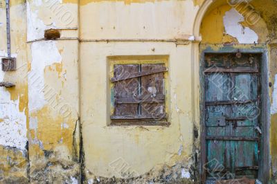 Boarded up Window and Door