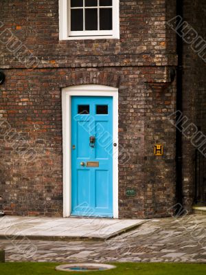 british blue door