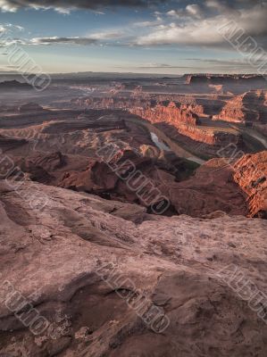 high angle view of mountain cliffs