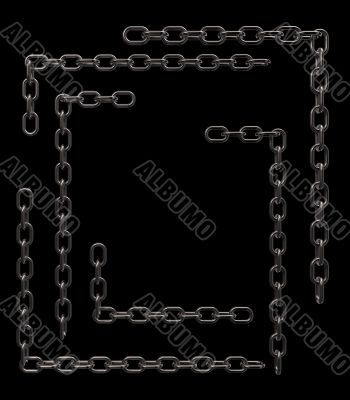 metal chain frame borders