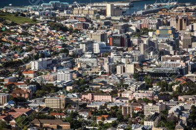 Aerial view of Cape Town