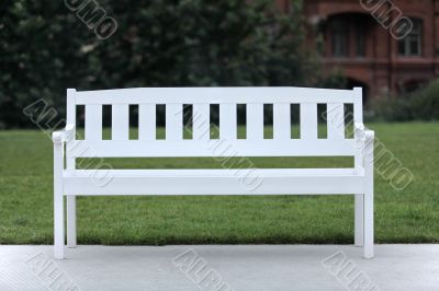 White bench