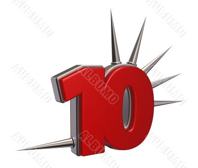 number with thorns