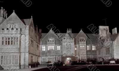 the windsor castle at night 