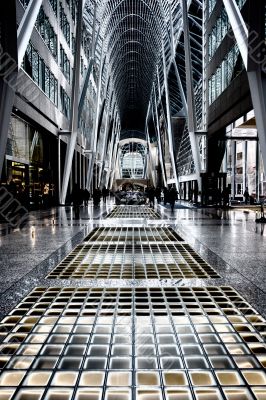 arched structure and glass floor