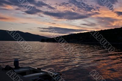 sunset ocean