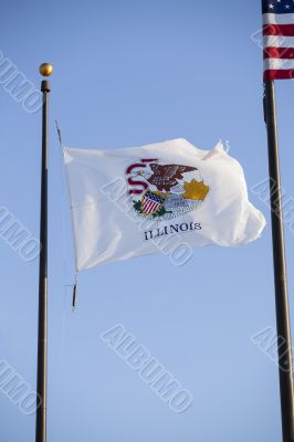pole of illinois flag