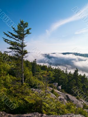 cloudy mountains