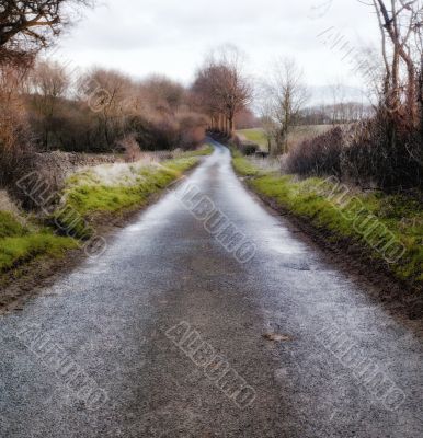 empty london backroad