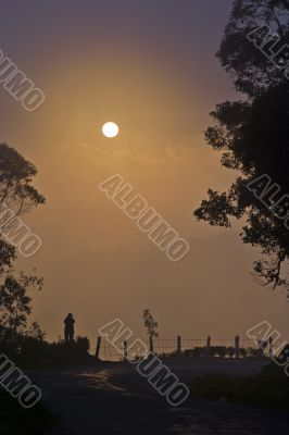 Sunset in Munnar India