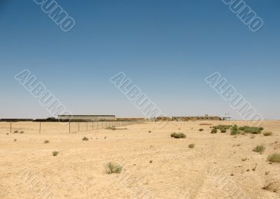 Construction site in the desert