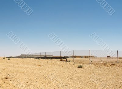 Construction site in the desert