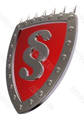 shield with paragraph symbol