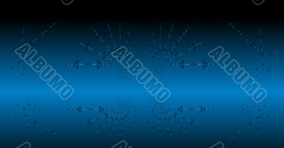 abstract design on blue