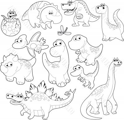 Dinosaurs Family.