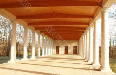 White colonnade