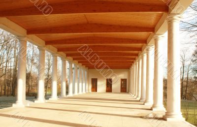 White colonnade