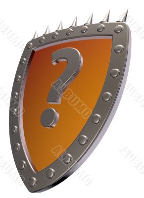 shield with question mark