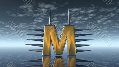 prickles letter m