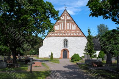 Stone church.