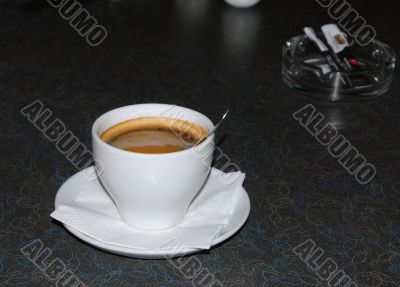 A Cup of coffee.