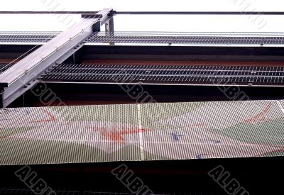 Steel scaffolding
