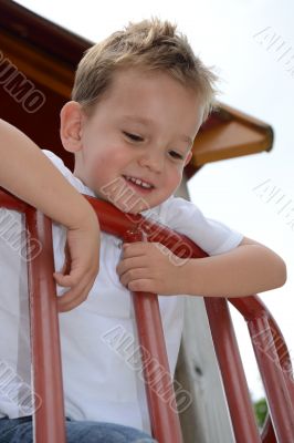 Little boy at the playground
