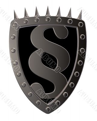 shield with paragraph symbol