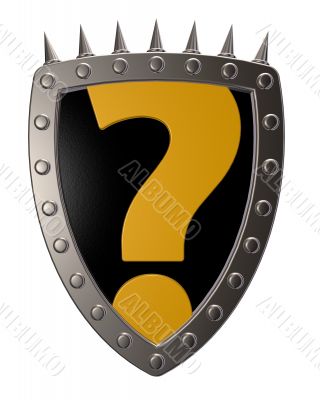 shield with question mark