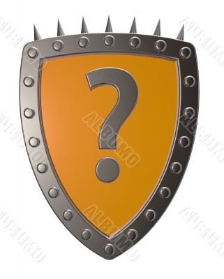 shield with question mark