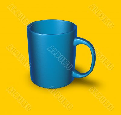 blue mug