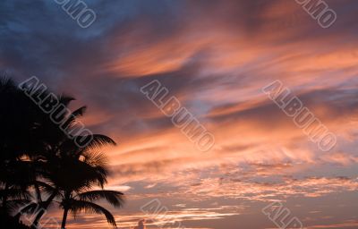 Sunset in Antigua