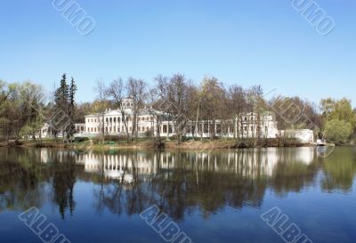 Palace among trees