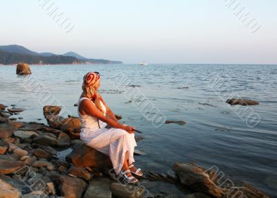 Woman on the beach 