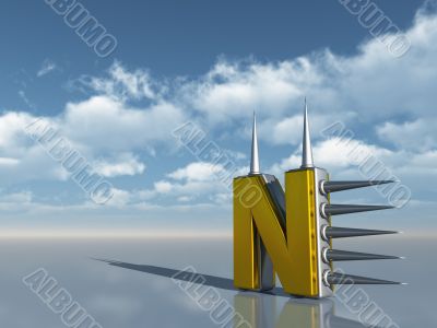 prickles letter n