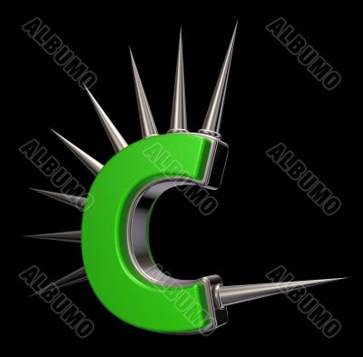 prickles letter c