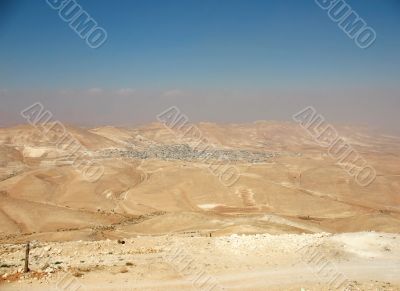 Small village in desert