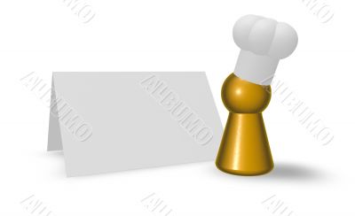 cook and blank card