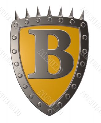 shield with letter A