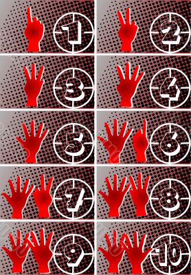 Numbers and hands