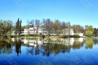 Palace among trees