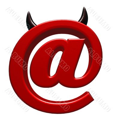 evil email symbol