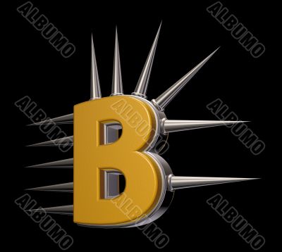 prickles letter b