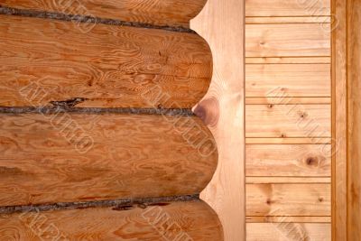 Wooden wall.