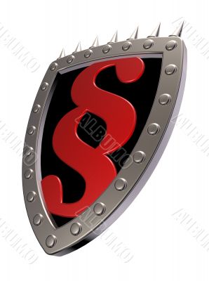 shield with paragraph symbol