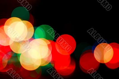 background, the colored circles 