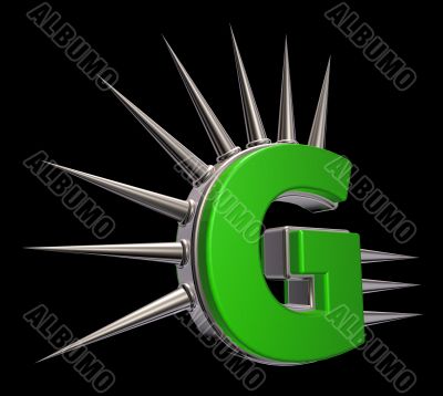 prickles letter g