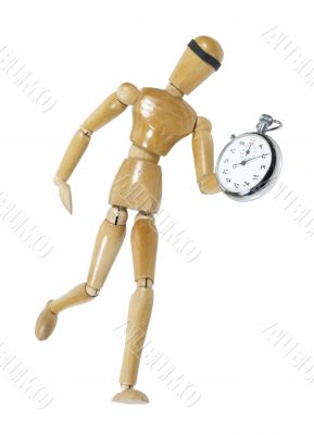 Jogger with Stopwatch