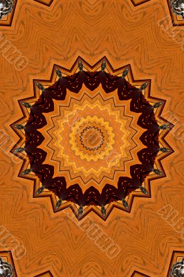 Wooden abstract decoration